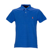 POLO RALPH LAUREN Polo Slim In Cotone Piquet Uomo Royal Arancio 710795080 014 NEW IRIS BLUE 