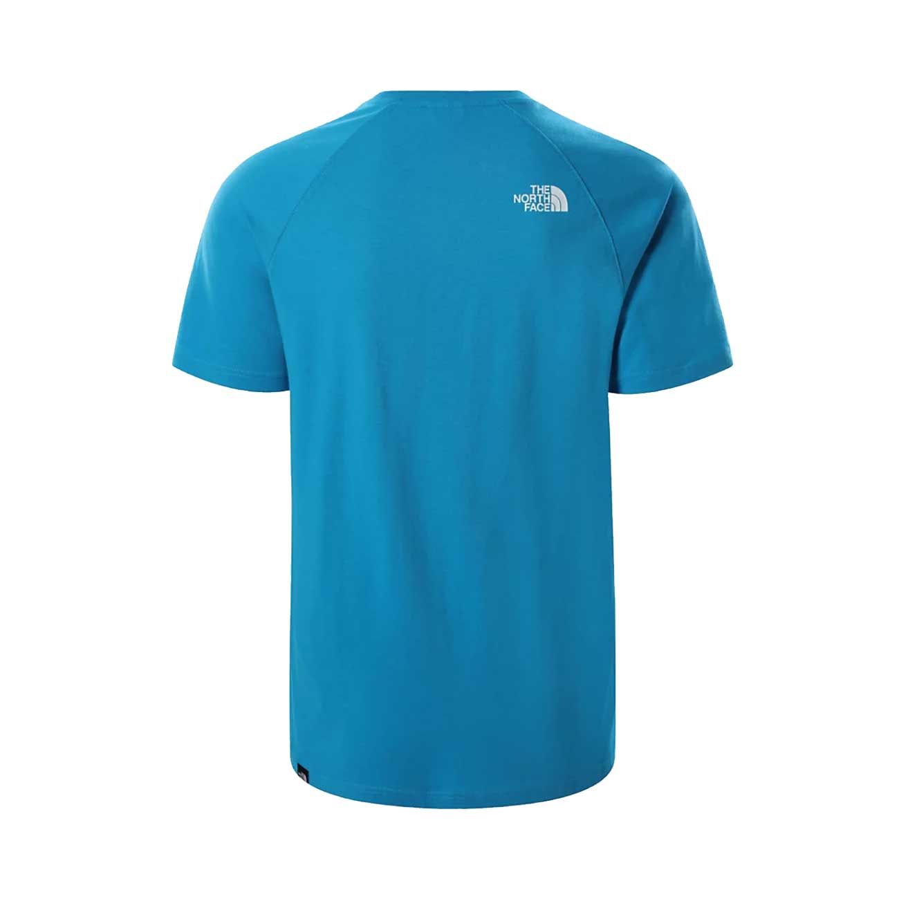 THE NORTH FACE T-Shirt Raglan Redbox Uomo Meridian Blue NF0A3BQO D7R1MERIDIANBLUE 