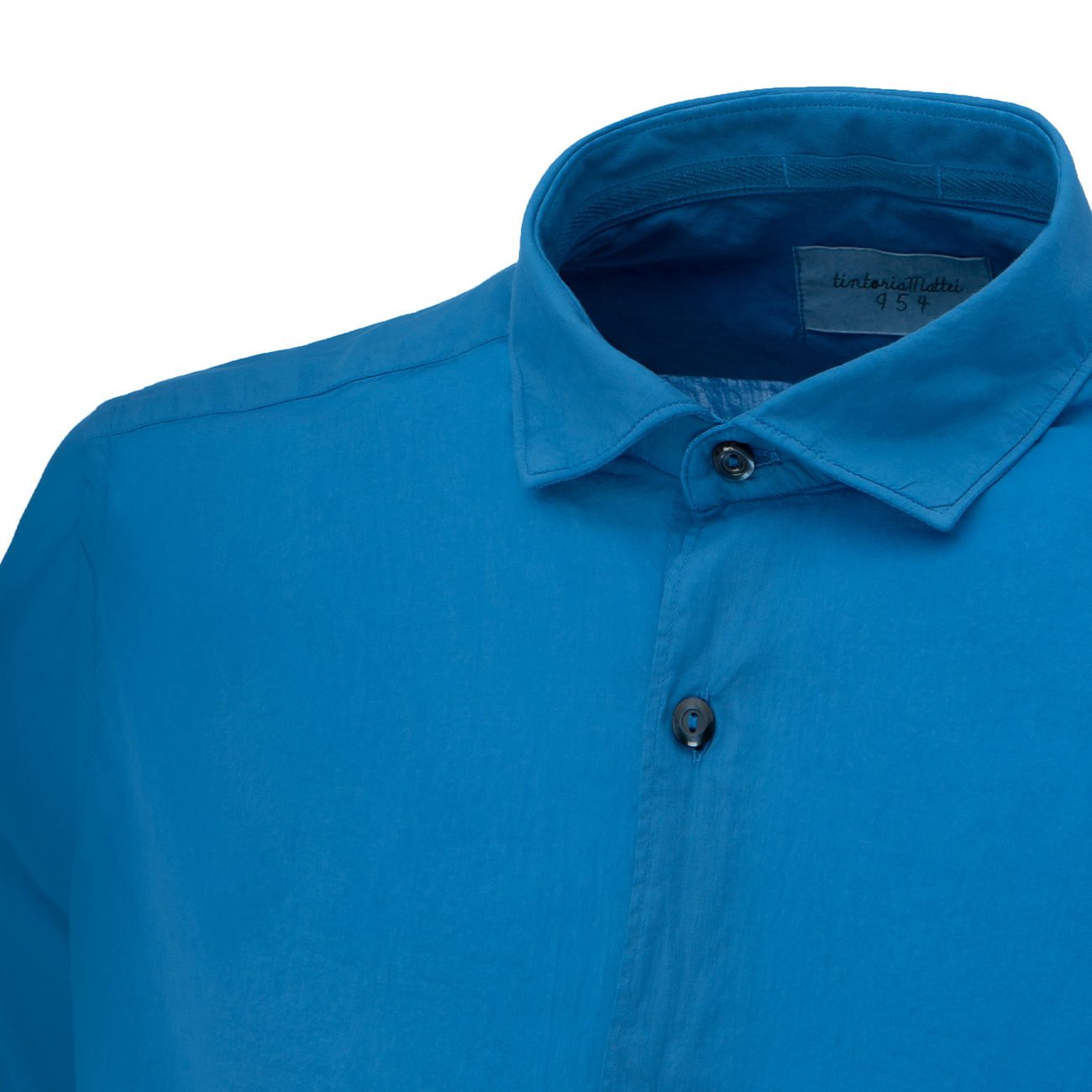 TINTORIA MATTEI 954 Camicia In Cotone Uomo Bluette TIN/1RKLN5R UC1BLUETTE 
