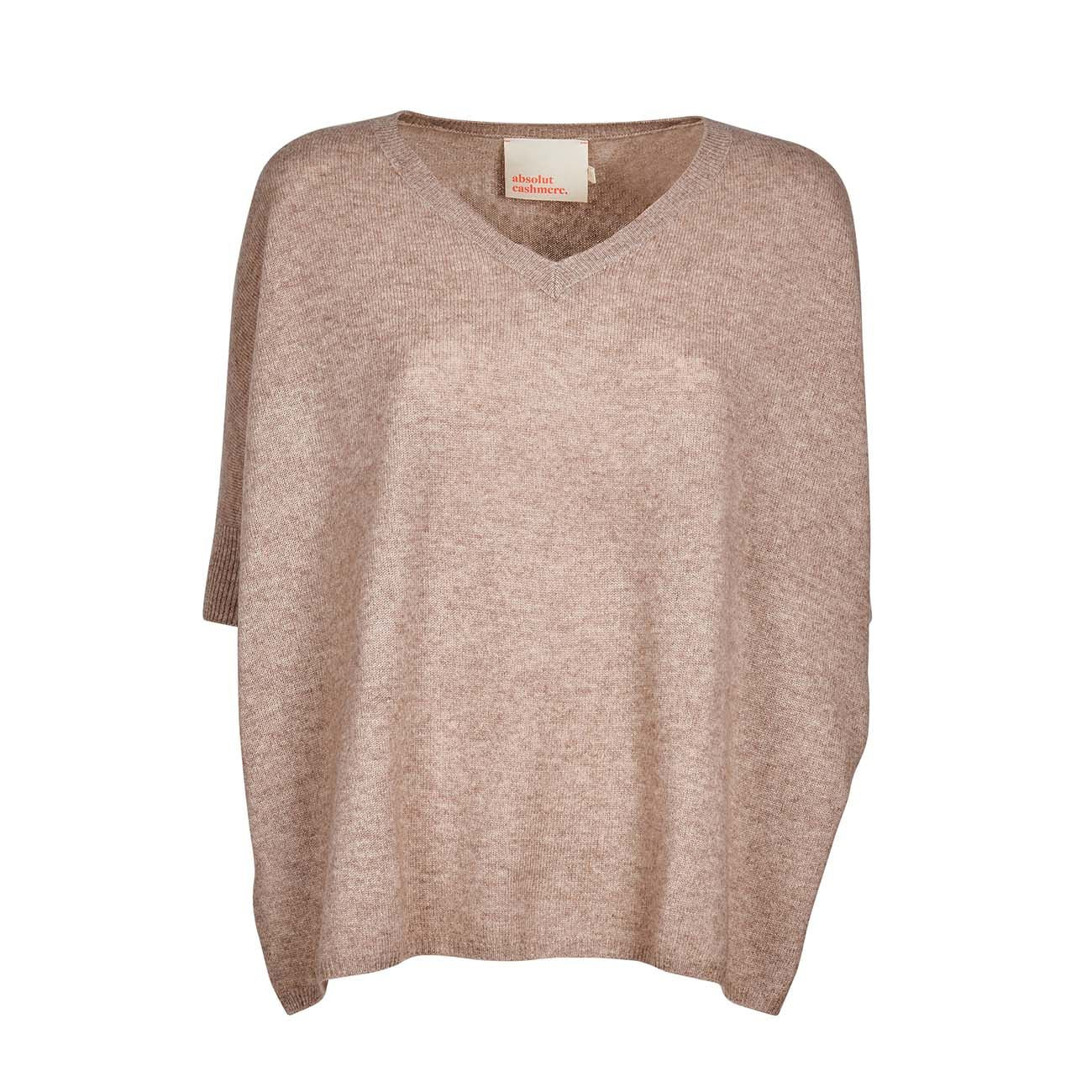 ABSOLUT CASHMERE Pull Kate Con Scollo A V Donna Taupechine Beige AC122010C TAUPECHINE.BEIGE 