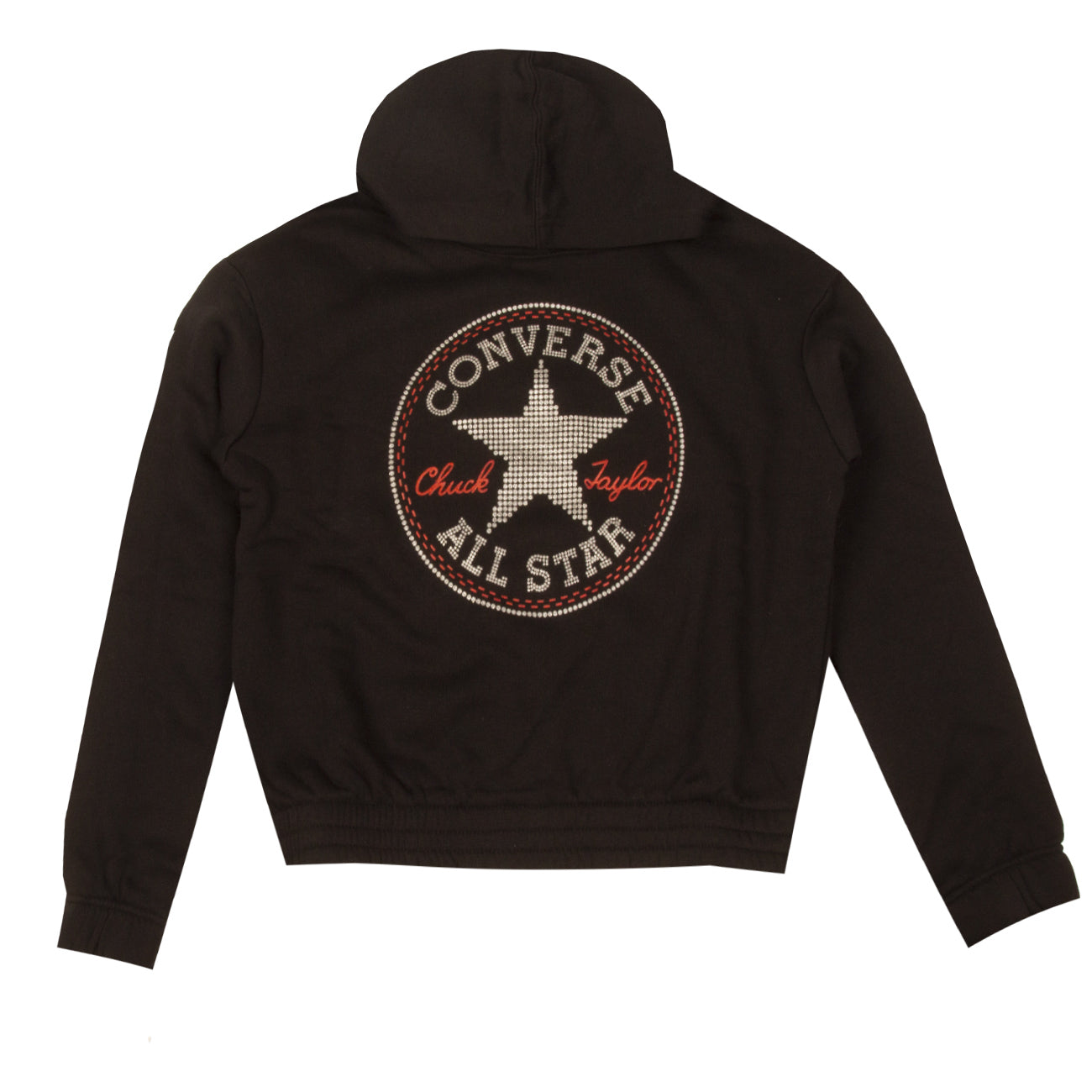 CONVERSE Felpa Logo Glitter Bimba Black 4CC065 023BLACK 