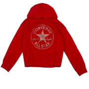CONVERSE Felpa Logo Glitter Bimba University Red 4CC065 U10UNIVERSITYRED 