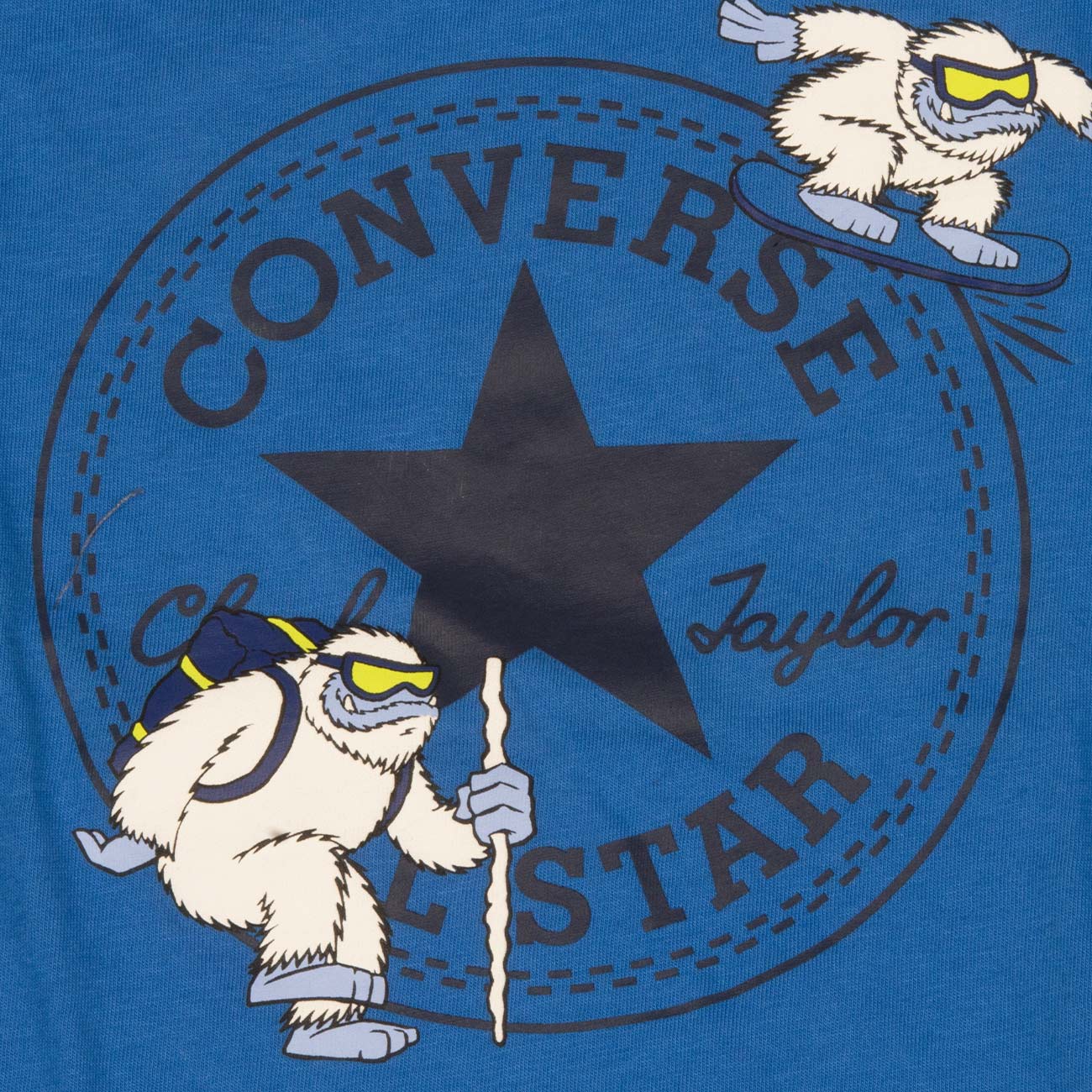 CONVERSE T-Shirt Logo Yeti Bimbo Kinetic Blue 8CC133 B8OKINETICBLUE 