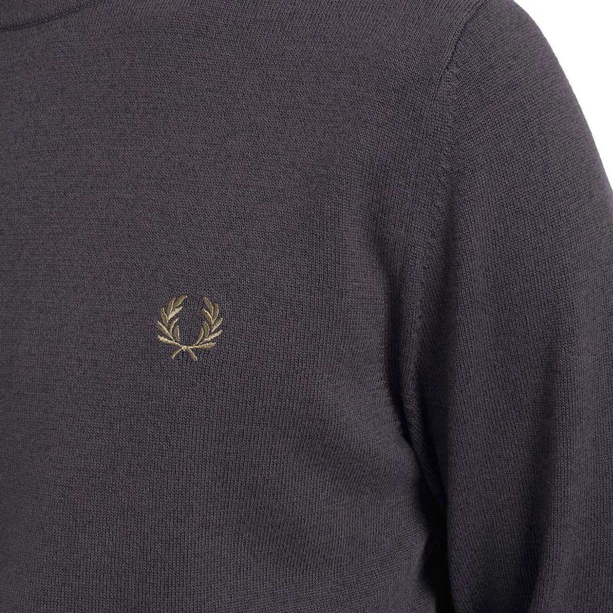 FRED PERRY Pull Classic Crew In Lana E Cotone Uomo Gun Metal K9601 G85GUNMETAL 