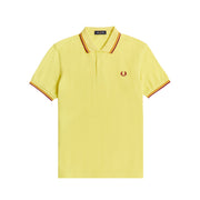FRED PERRY Polo In Piquet Con Inserti A Contrasto Uomo Limelt Gold Clare M3600 M63LIMELT.GLD.CLARE 