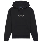 FRED PERRY Felpa Con Cappuccio E Ricamo Uomo Nero M8673 102.NERO 