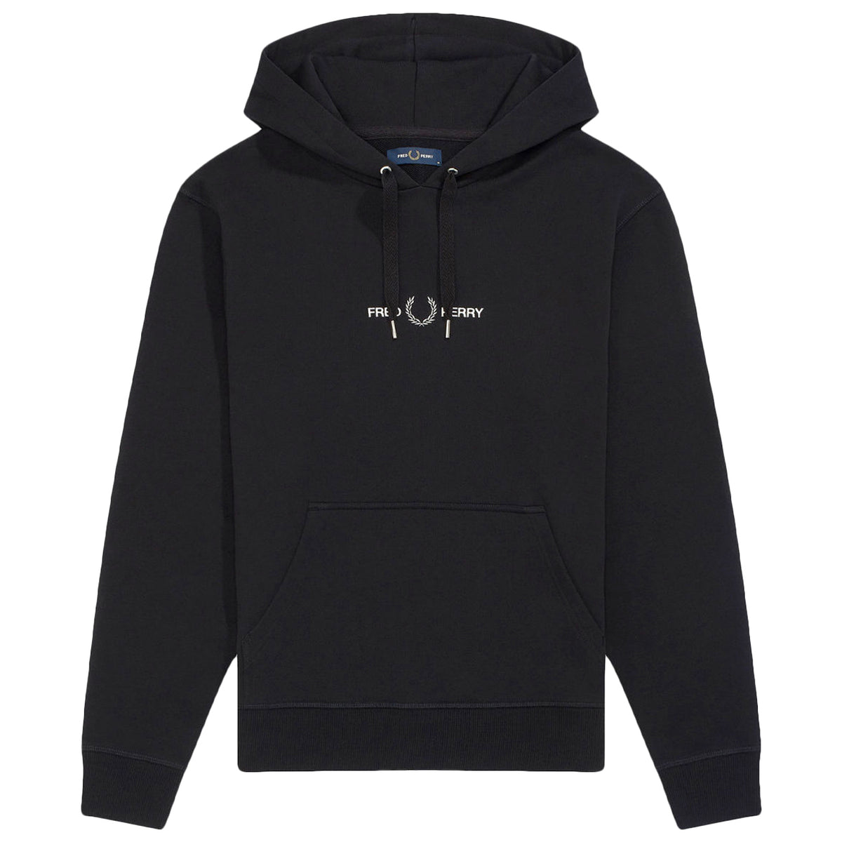 FRED PERRY Felpa Con Cappuccio E Ricamo Uomo Nero M8673 102.NERO 