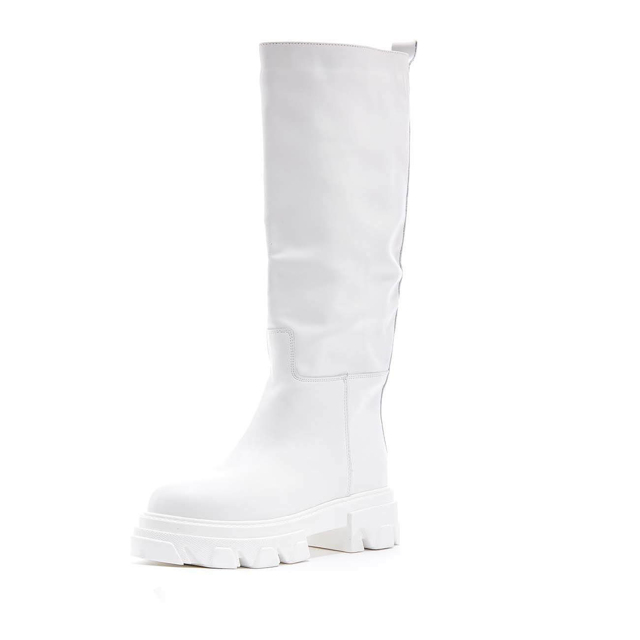 GISEL MOIRE Stivali Alti In Vitello Donna Bianco GM/HOPE/E BIANCO 