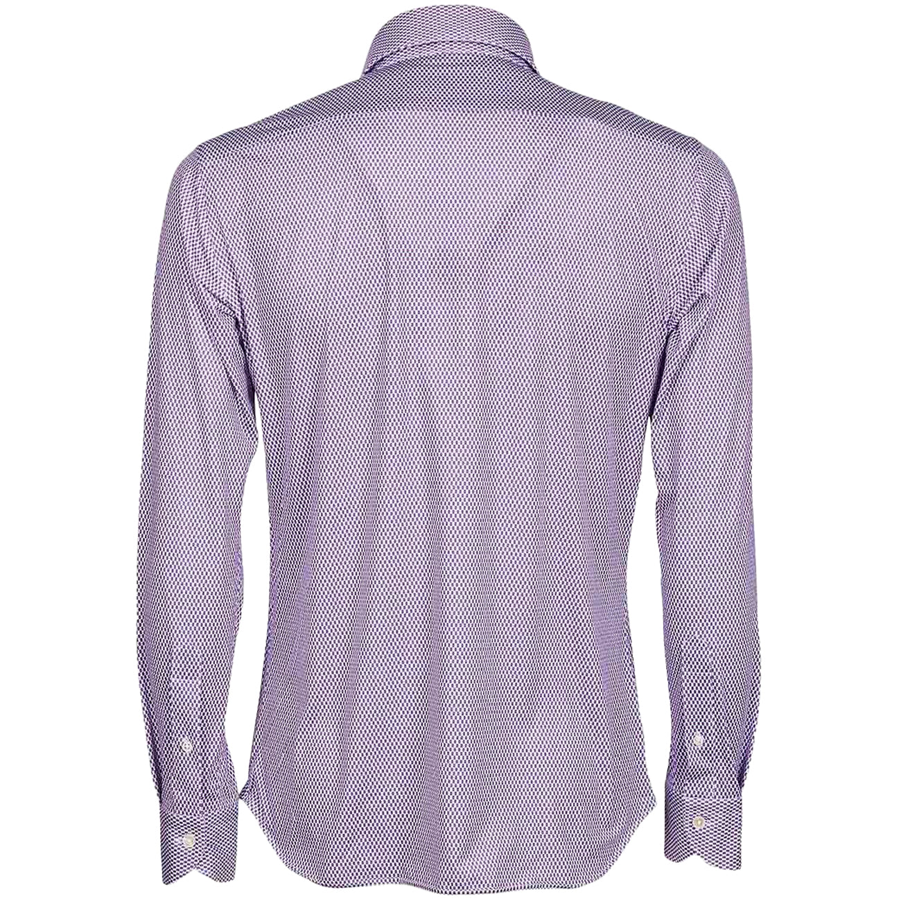 GUGLIELMINOTTI Camicia Con Fantasia Regular Uomo Lilla Blu Bianco GUG/1QG4CJE FF1LILLA BLU BCO 
