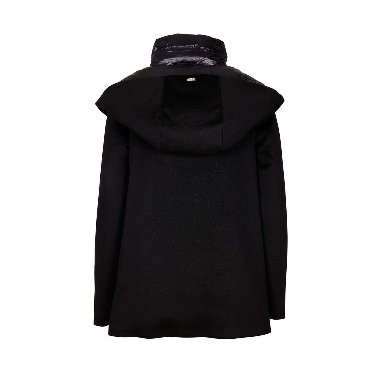 HERNO Piumino Scampanato In Lana Donna Nero PI346D33313 9300 NERO 