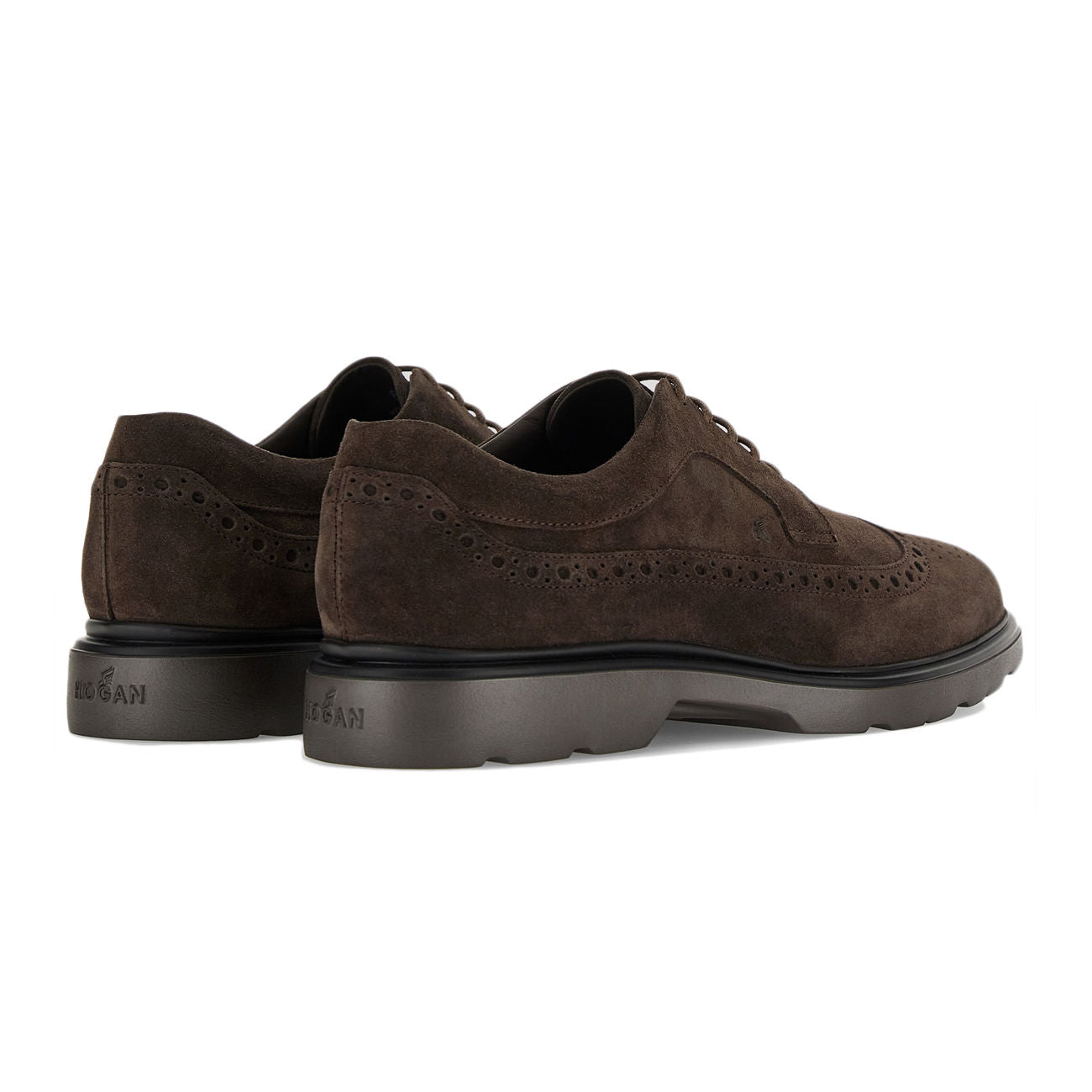 HOGAN Scarpe Route Classica Scamosciata Uomo Moro HXM3930BX60HG09999 MORO 