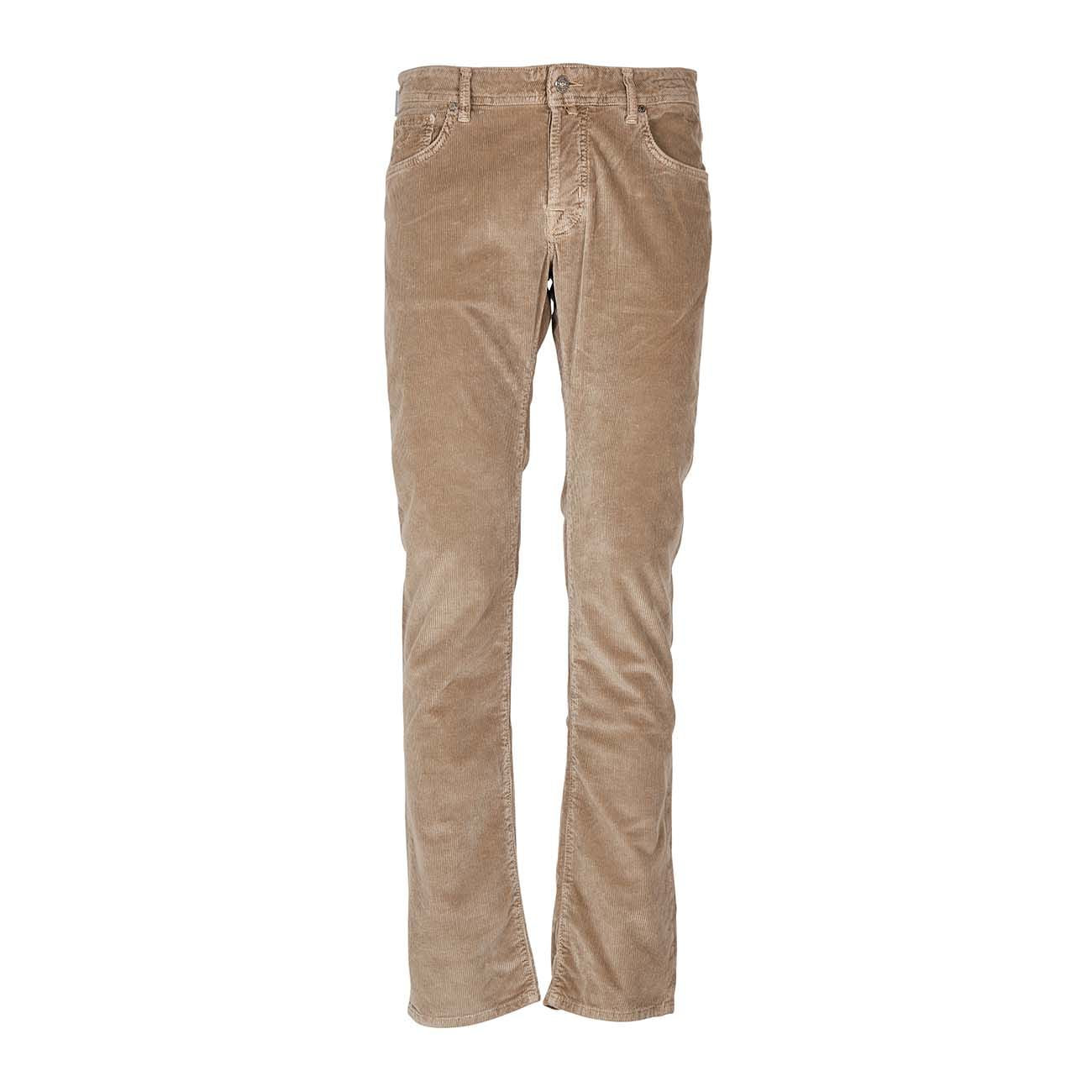 JACOB COHEN Pantalone Nick A Coste In Velluto Uomo Tortora UQM06/02/S3653 D37TORTORA 