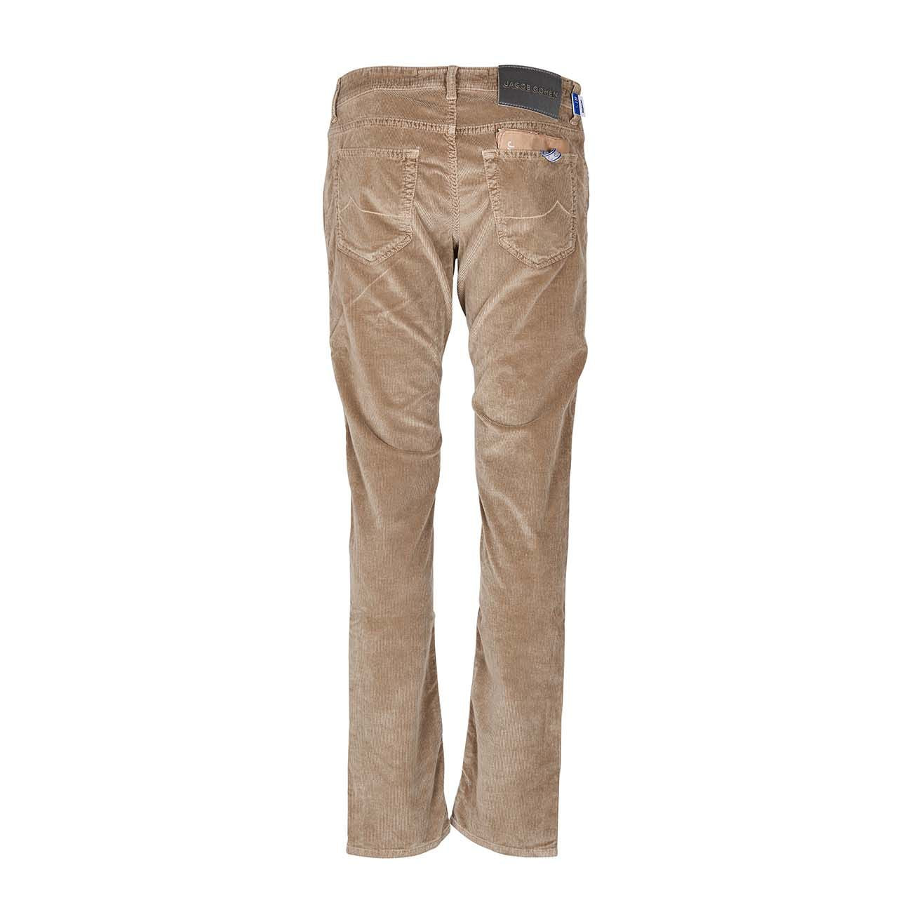 JACOB COHEN Pantalone Nick A Coste In Velluto Uomo Tortora UQM06/02/S3653 D37TORTORA 
