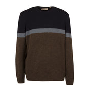 LA FILERIA Pull In Lana Uomo Blu Marrone 13183/31802 190 BLU/MARRONE 