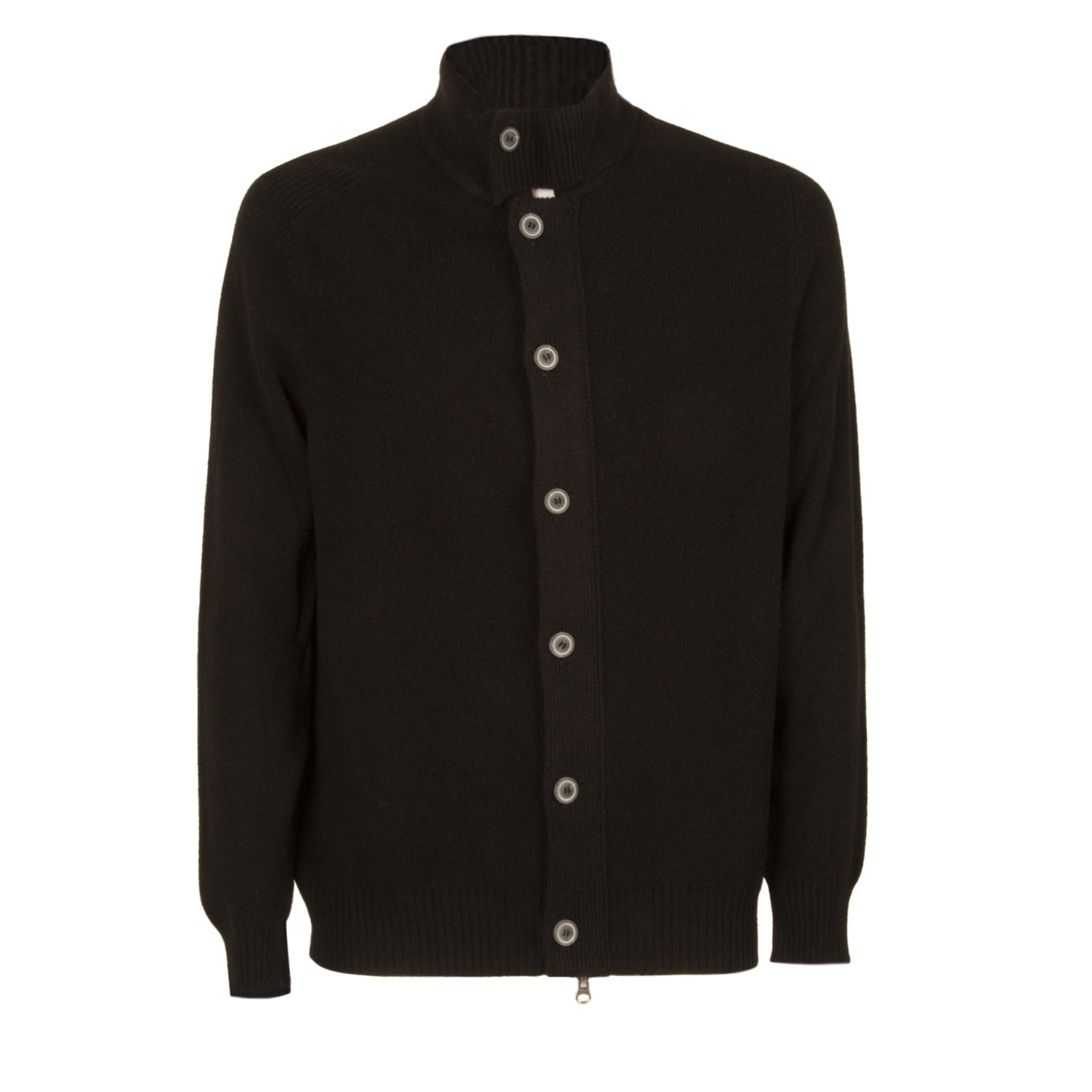 LA FILERIA Cardigan In Lana Uomo Nero 23170/25025 999 NERO 