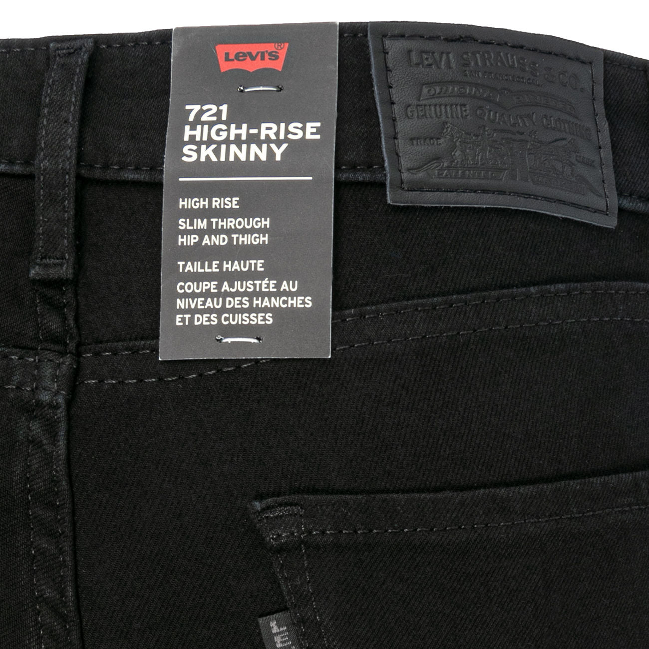 LEVIS Jeans 721 High Rise Skinny Donna Black 18882/0233 LONGSHOT.BLACK 