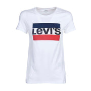 LEVIS T-Shirt The Perfect Graphic Tee Logo Sportswear Donna Bianco Blu Rosso LEVI/17369/0297 BCO/BLU/ROSSO 