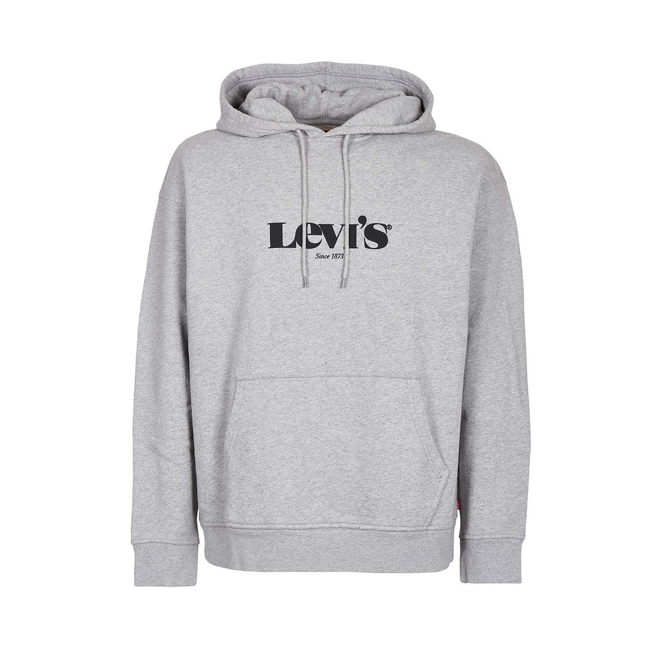 LEVIS Felpa Relaxed Graphic Uomo Light Grey Melange LEVI/38479/0040 LIGHTGREYMELANGE 
