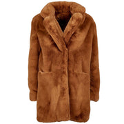 MAISON R&C Giaccone Chiara In Ecopelliccia Con Rever Donna Marrone MRC/CHIARA MARRONE 