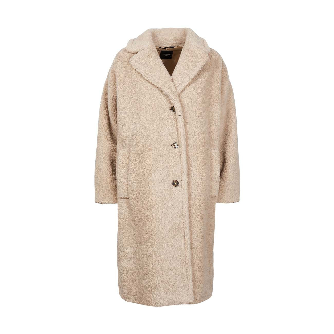 MAX MARA WEEKEND Cappotto Salmone In Lana Orsetto Donna Cacha 50160323600 005CACHA 