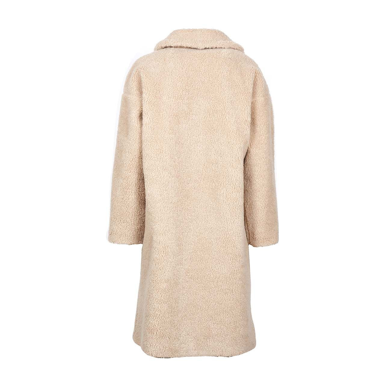 MAX MARA WEEKEND Cappotto Salmone In Lana Orsetto Donna Cacha 50160323600 005CACHA 