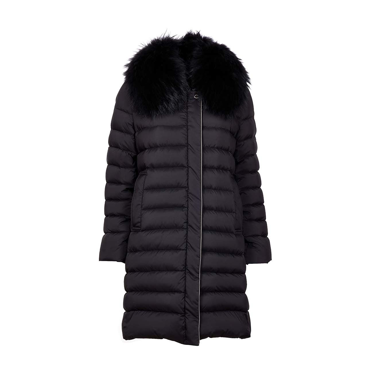 MOORER Cappotto Piumino Cintia S3 Con Pelo Donna Nero CINTIA/S3 NERO 