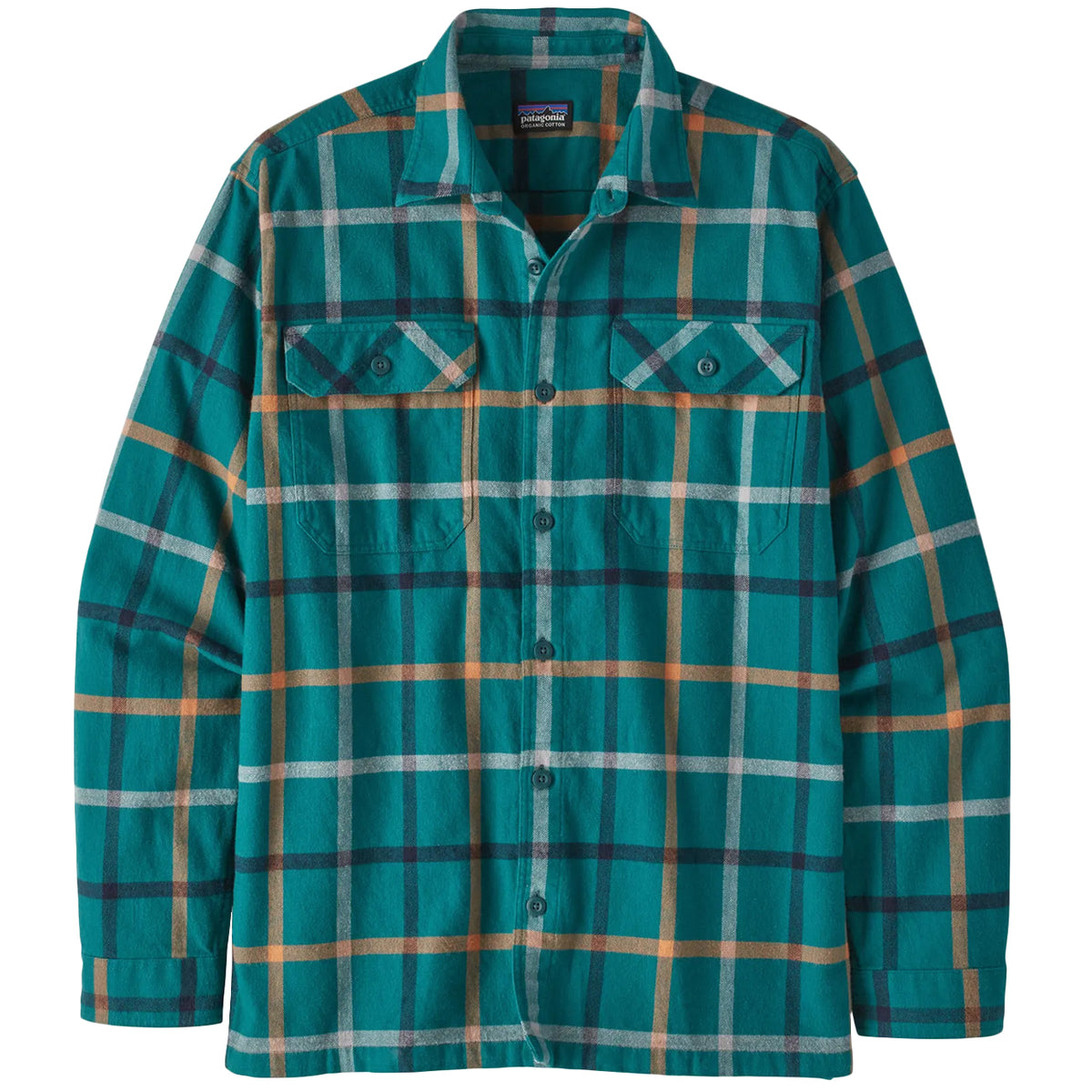 PATAGONIA Camicia Fjord In Flanella Scozzese Uomo Dark Borealis Green 42400 BRDA DARKBOREALISGREEN 