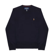 POLO RALPH LAUREN Pull Girocollo In Lana Merino Bambino Navy 323749887 001 NAVY 