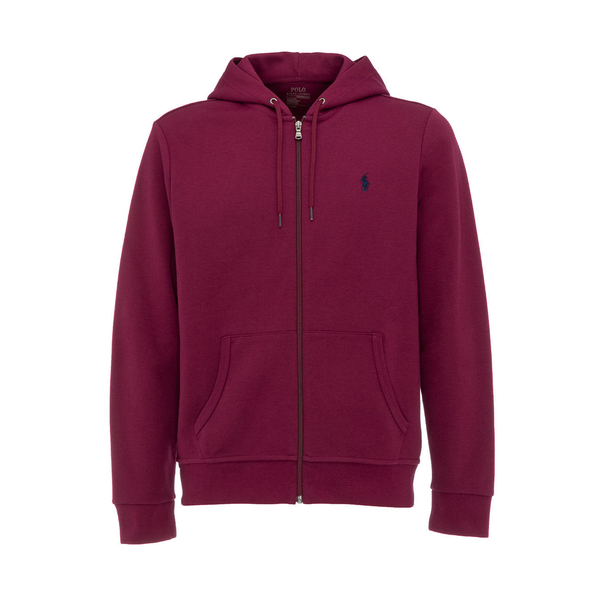 POLO RALPH LAUREN Felpa Fullzip Con Cappuccio In Cotone Tecnico Uomo Bordeaux Red 710652313 026 BOURDEAUX RED 
