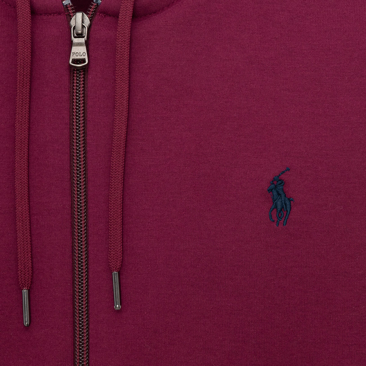 POLO RALPH LAUREN Felpa Fullzip Con Cappuccio In Cotone Tecnico Uomo Bordeaux Red 710652313 026 BOURDEAUX RED 