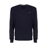 POLO RALPH LAUREN Pull Scollo A V In Lambswool Uomo Blu Navy 710667377 002 BLU NAVY 