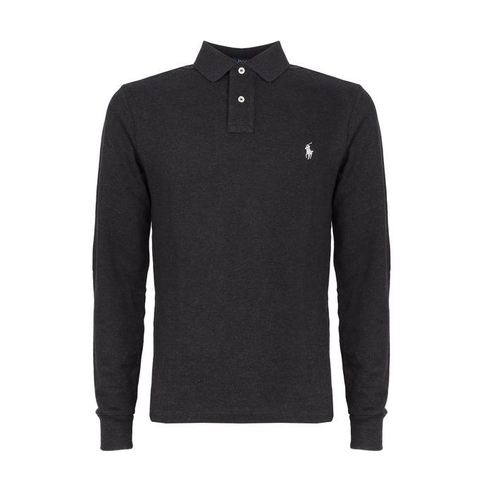 POLO RALPH LAUREN Polo Piquet Uomo Grigio 710681126 017 ASFALTO 