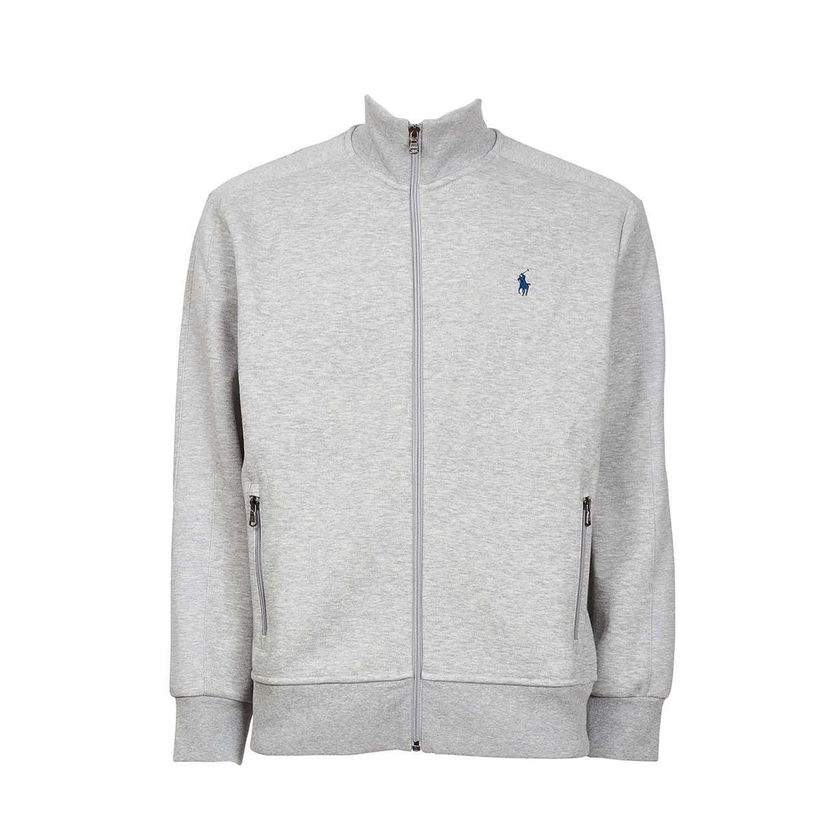 POLO RALPH LAUREN Felpa Full Zip E Logo Uomo Grey Navy 710849676 003 GRY/NAVY 