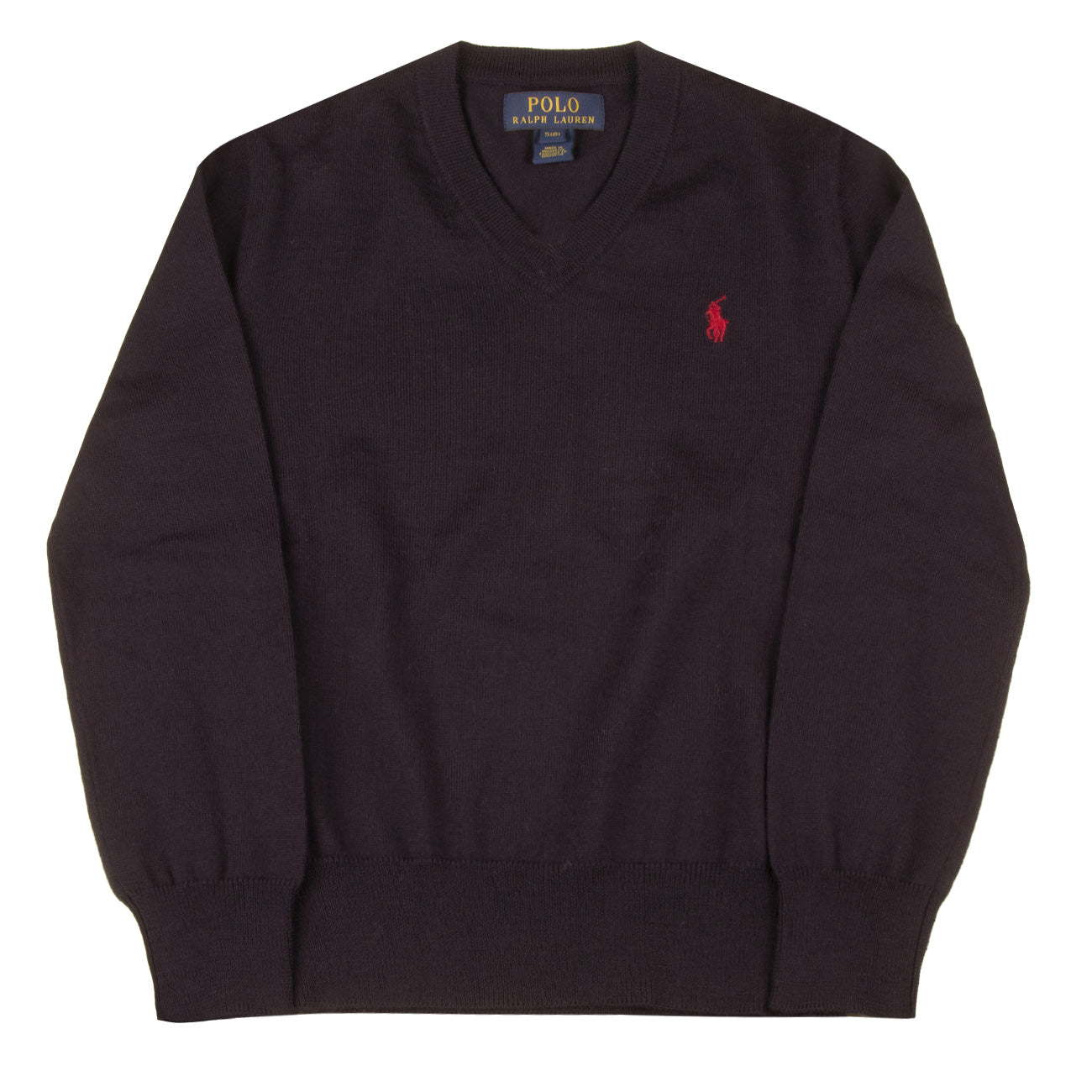POLO RALPH LAUREN Pull Con Scollo A V Bimbo Blu Navy B40132F6-132F6 A49HN BLU NAVY 