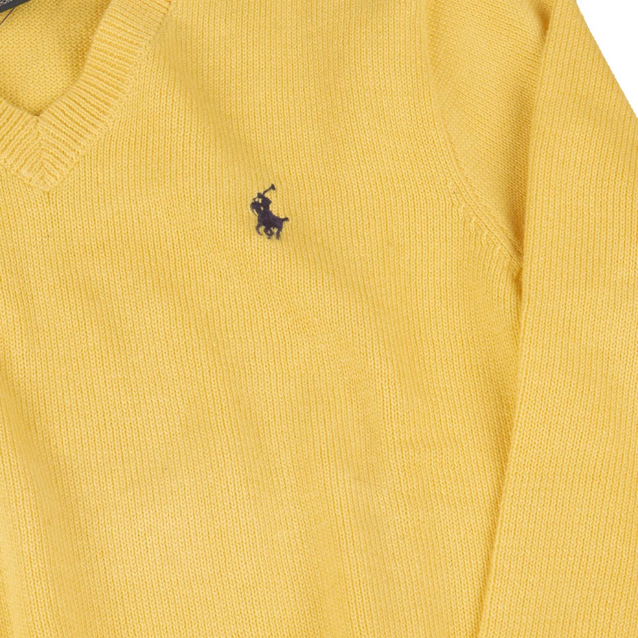 POLO RALPH LAUREN Pull Con Scollo A V Bimbo Fall Yellow B40SSWVN-C2569 A7180 FALL YELLOW 