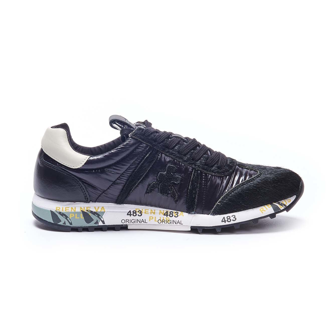 PREMIATA Sneakers Lucyd 4262 In Pelle E Cavallino Donna Nero LUCYD/4262 NERO 