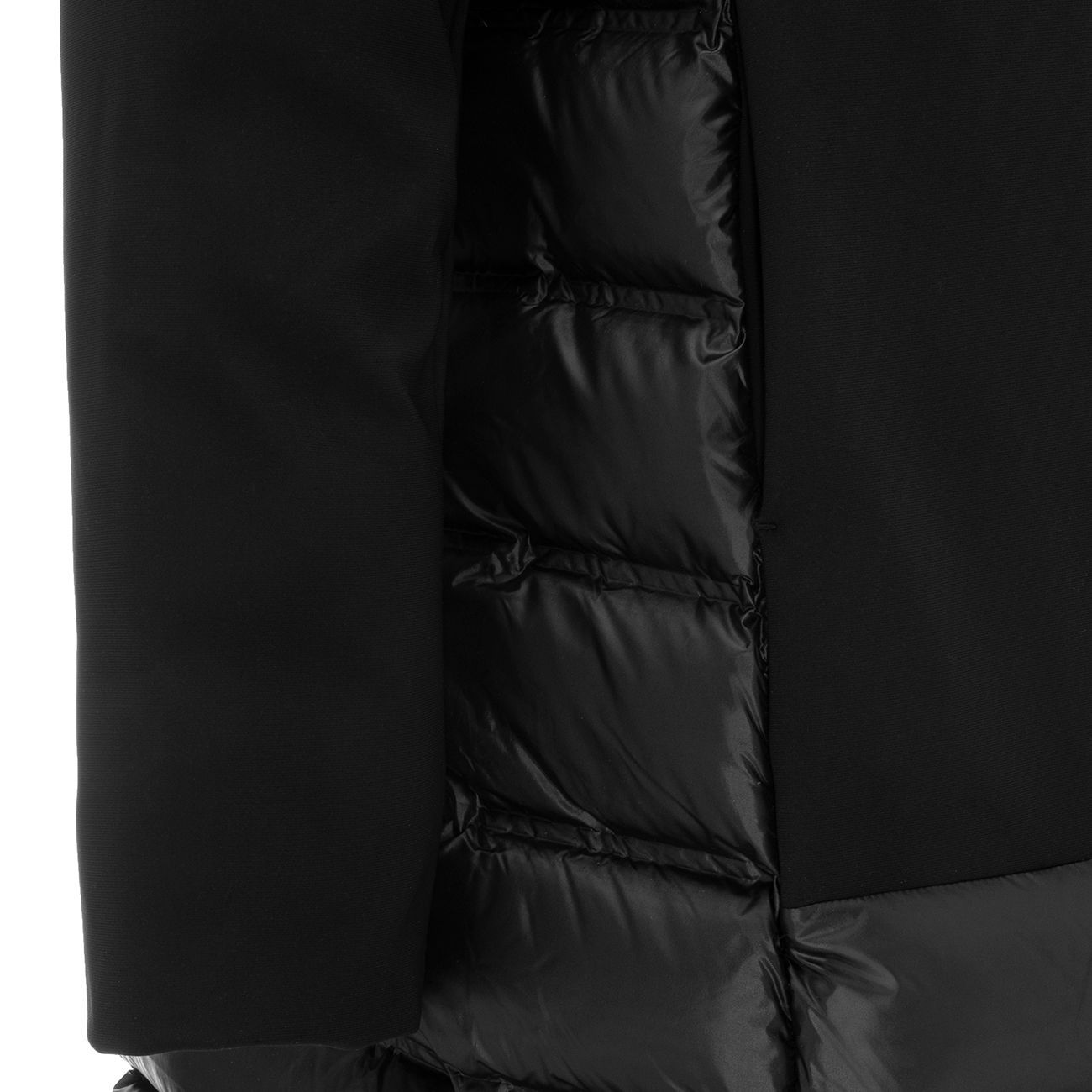 RRD Cappotto Piumino Con Cappuccio E Pelo In Nylon Donna Nero W21515FT 10NERO 