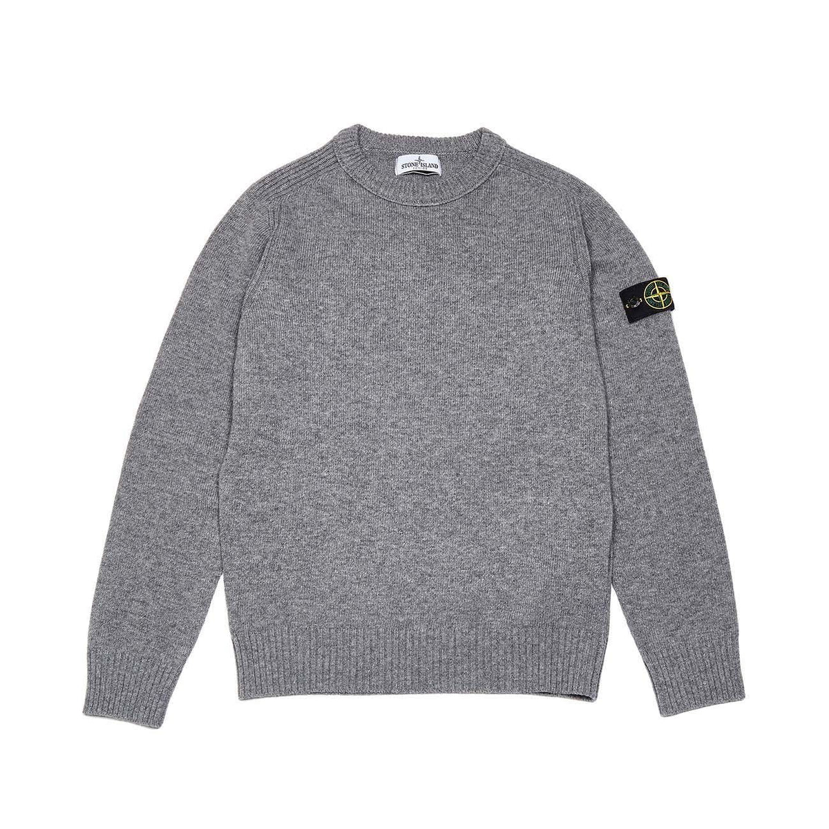 STONE ISLAND Pull Lambswool Girocollo Kids Fumo Melange ST/506A1/ V0M67FUMOMELANGE 