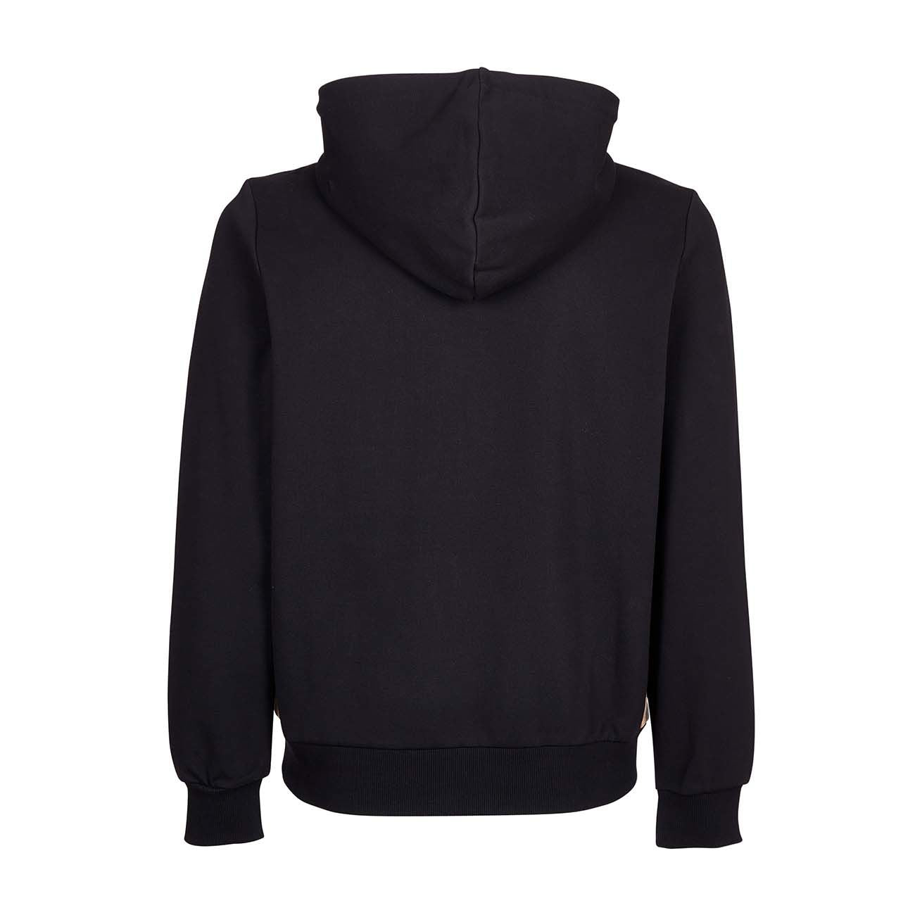SUN68 Felpa Heritage Con Cappuccio E Bande Laterali Uomo Nero F41110 11NERO 