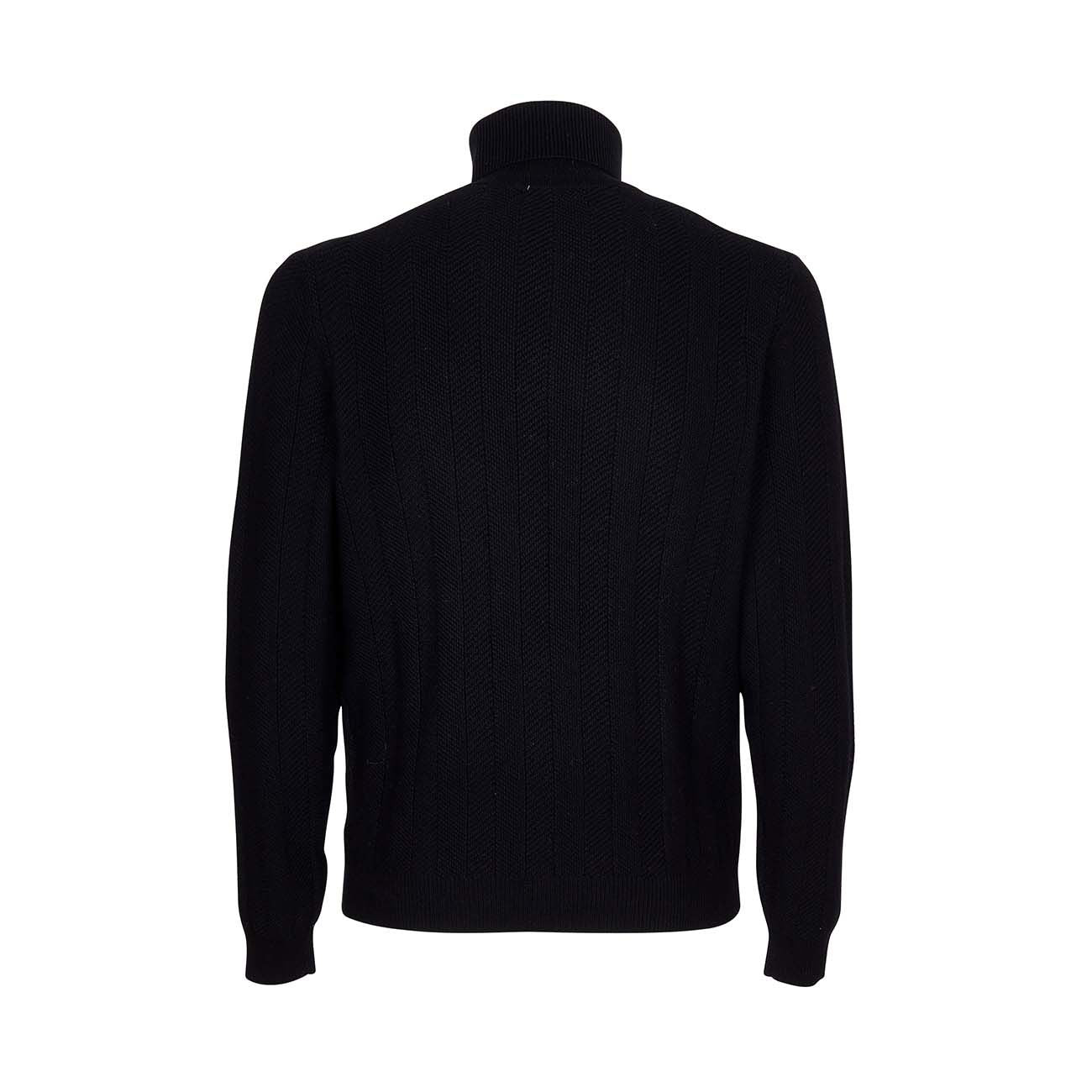SUN68 Dolcevita Turtle Knit Uomo Nero K41118 11NERO 