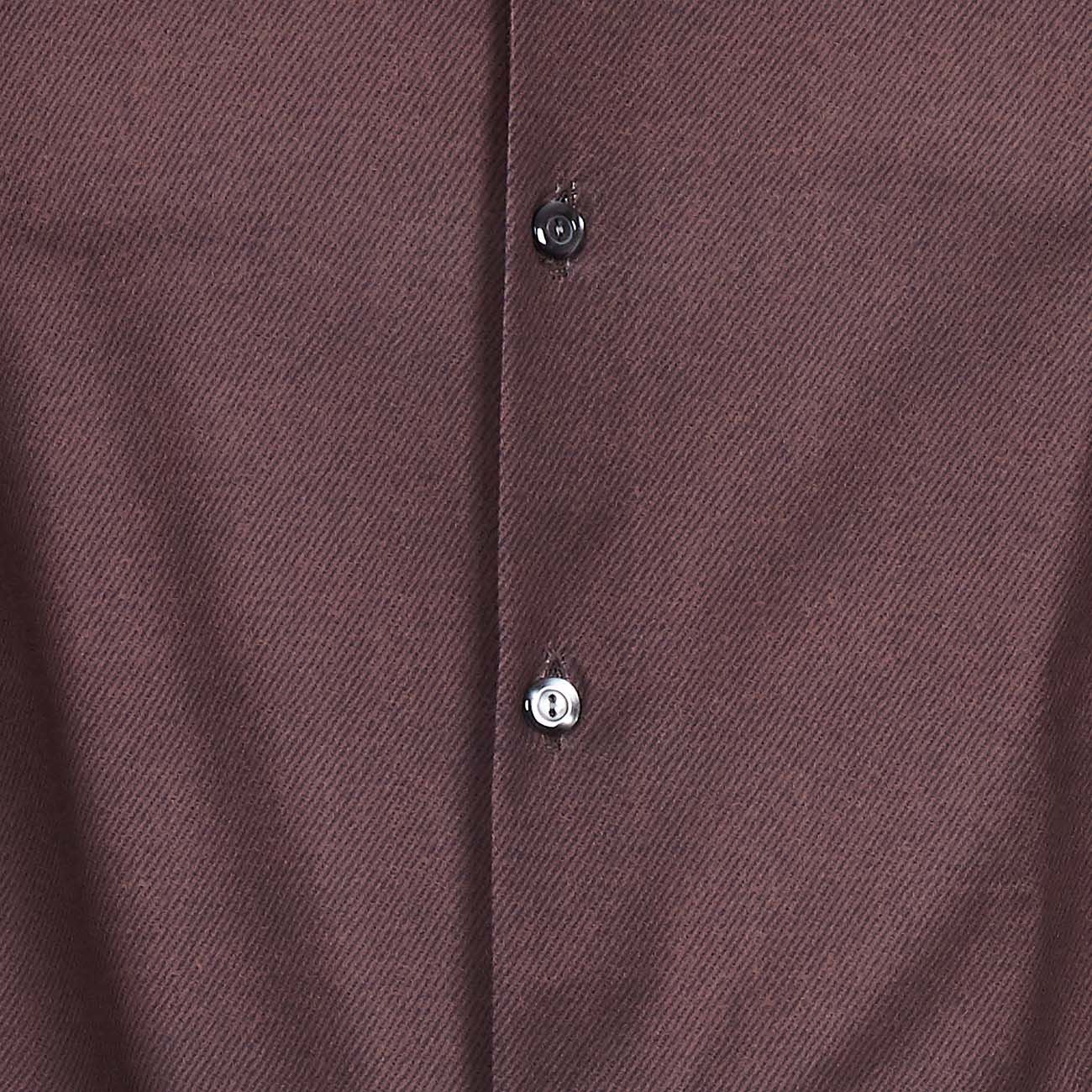 TINTORIA MATTEI 954 Camicia Airdelight In Tessuto Tecnico Uomo Marrone Nero TIN/1RLWN9J AR1MARRONE/NERO 