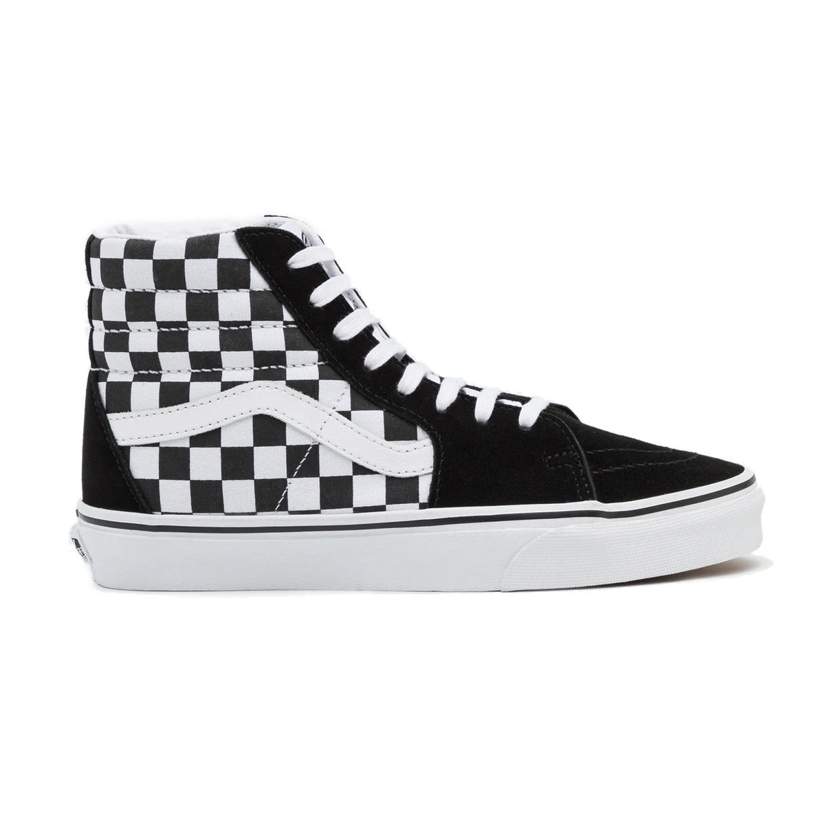 VANS Scarpe Alte Checkrboard Sk8-Ii Uomo Nero Bianco VN0A32QGHRK1 BLACK/TR WHITE 