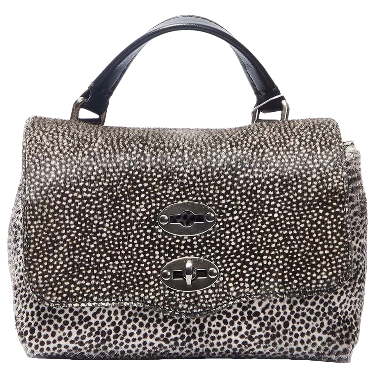 ZANELLATO Borsa Postina Baby Donna Bianco Nero ZA00PEL06262PF Z9964BIANCO/NERO 