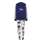 ADIDAS Tuta Flower Print Bimba Legacy Indigo HC4601 LEGACYINDIGO 