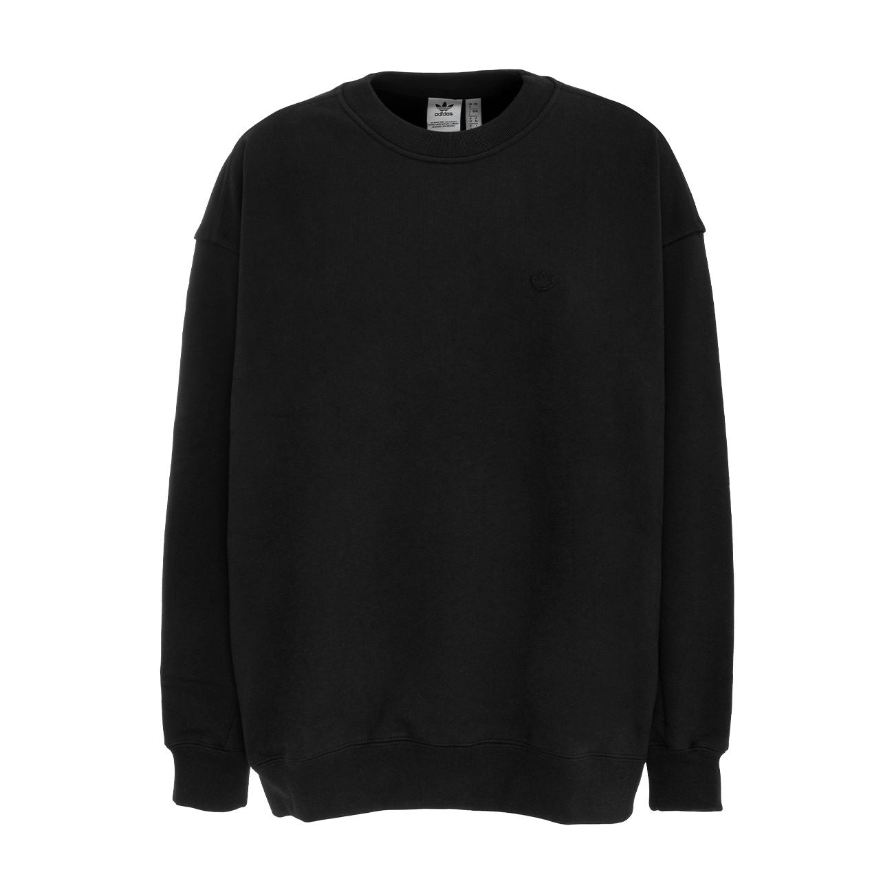 ADIDAS Felpa Girocollo Oversize Donna Nero H11393 BLACK 