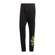 ADIDAS Jogger Graphic Behind Uomo Black Yellow HC7982 BLACK.SYELLOW 