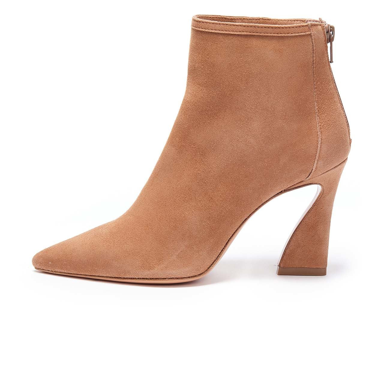 ANNA F. STIVALETTO D. A PUNTA TACCO 9CM IN SUEDE  ANNA F. 9502 BEIGE 