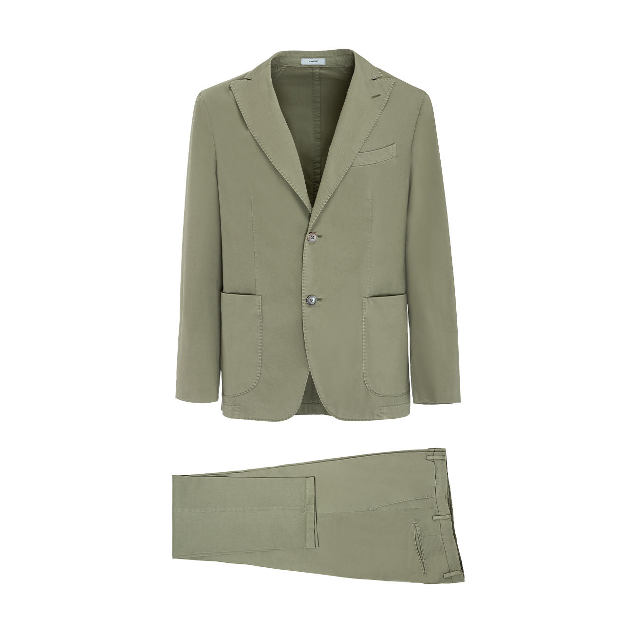 BOGLIOLI Abito In Cotone Twill Uomo Verde Salvia N63L2Q/BAP429 0841VERDESALVIA 