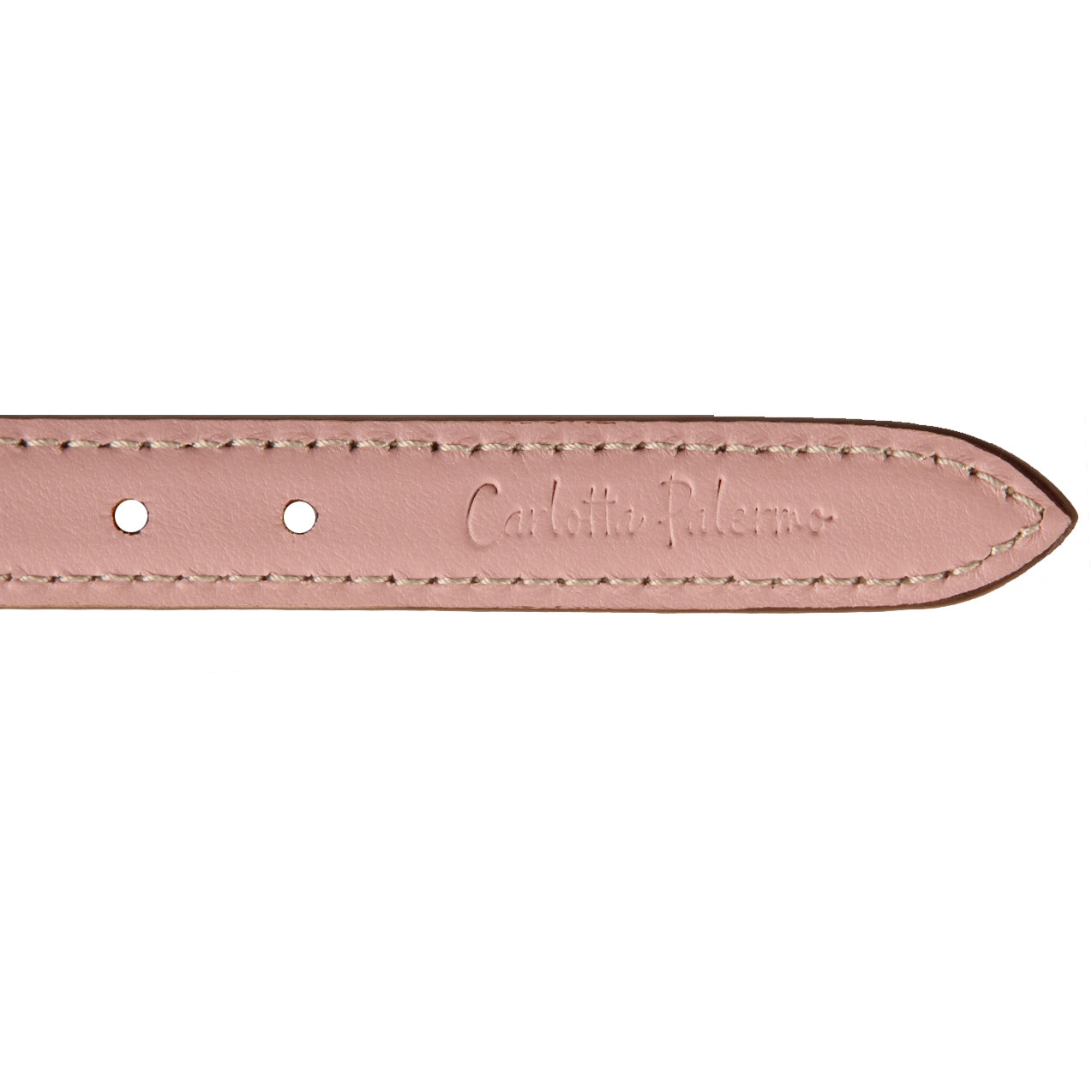 CARLOTTA PALERMO Collare M In Pelle Pet Opale Rosa CPALERMO/COLLAREM OPALE.ROSA 