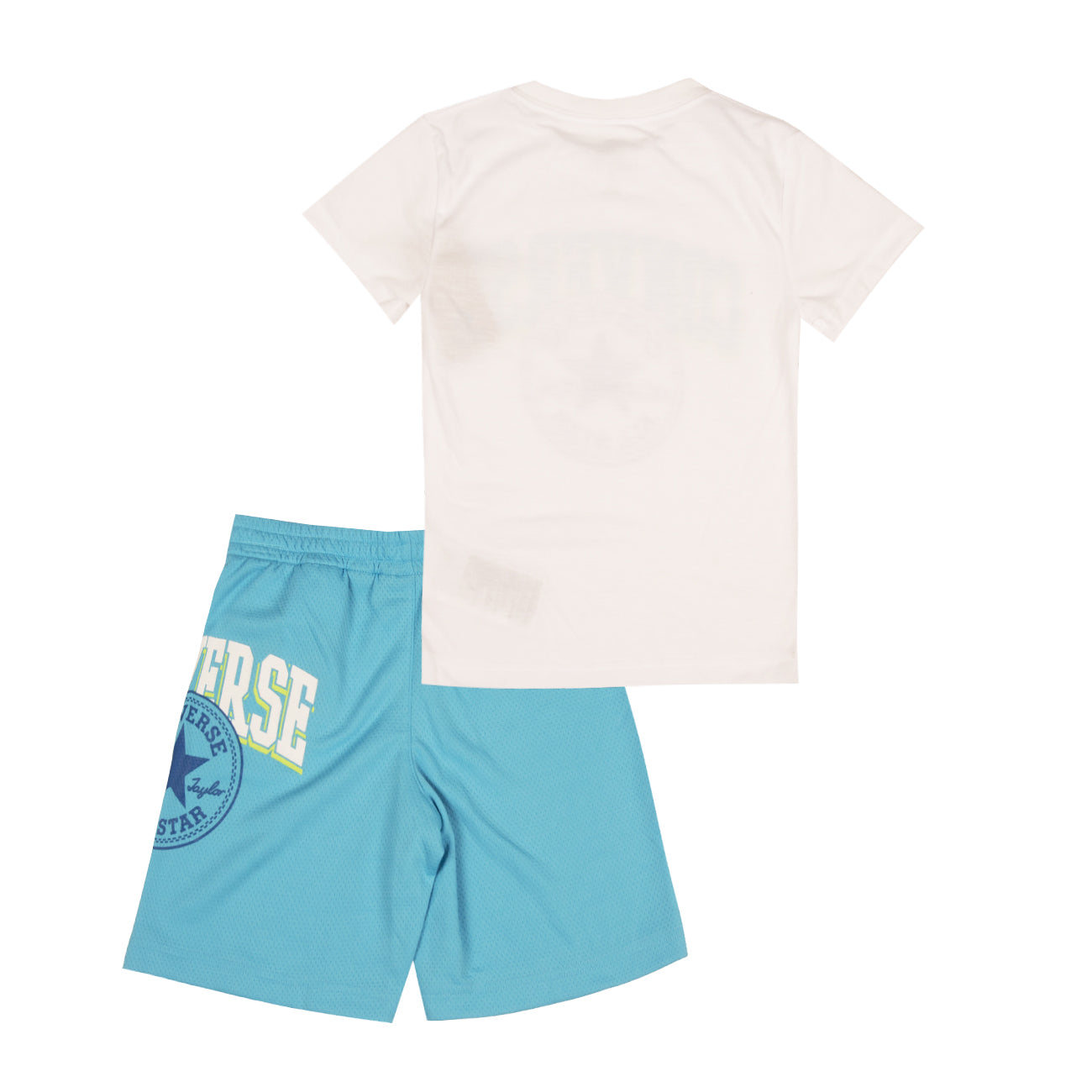 CONVERSE Set T-Shirt Renew And Short Mesh Bimbo Baltic Blue 8CC671 F85BALTICBLUE 